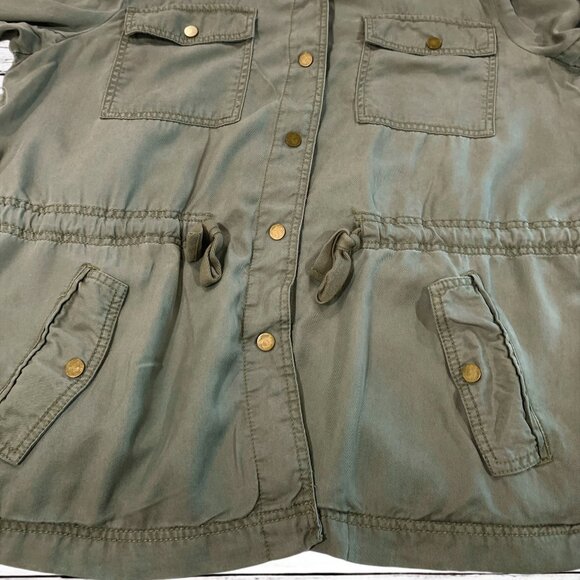 LOFT Army Green Military Style Jacket Women's Size XL - Picture 5 of 9